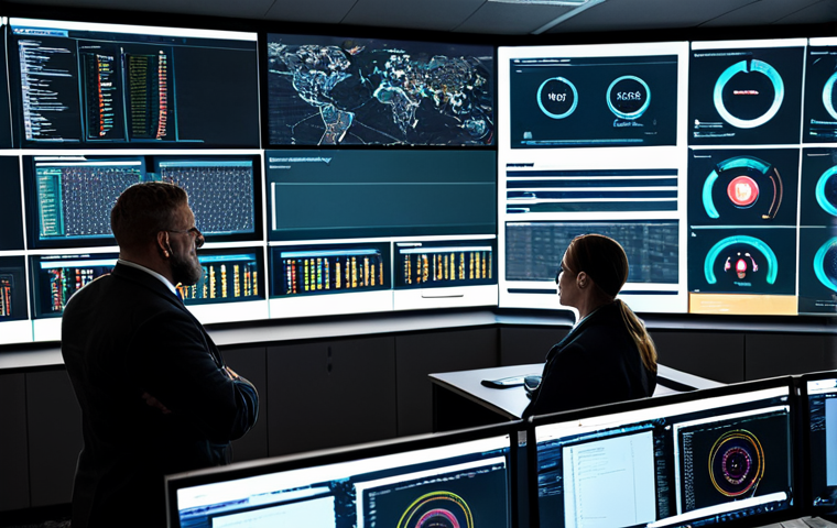 ** A diverse team of cybersecurity professionals analyzing network activity on large monitors in a modern security operations center. Focus on data visualization, threat detection software interfaces, and collaboration. Include the words "safe network," "security protocols," and "incident response." Emphasize professional dress and appropriate attire. Perfect anatomy, correct proportions, natural pose, professional.

**