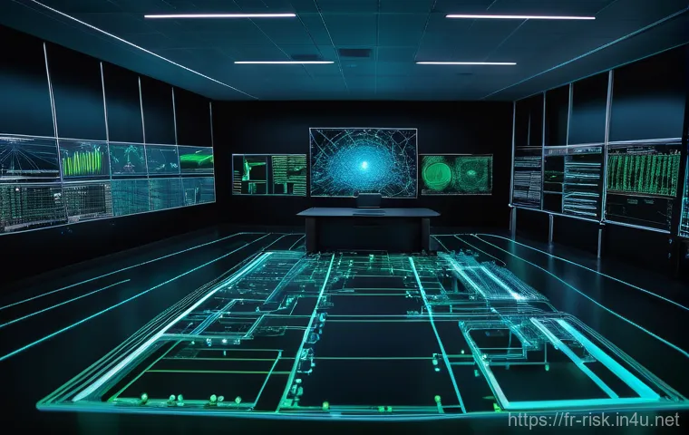 디지털 포렌식 분석 방법 - **"Digital Forensics: Data Recovery in a High-Tech Lab"**
    A highly detailed, realistic image of ...