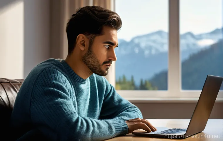 키로거 공격 원리 및 예방책 - **Prompt:** A young adult, around 20-25 years old, sits at a clean, modern desk in a well-lit studen...